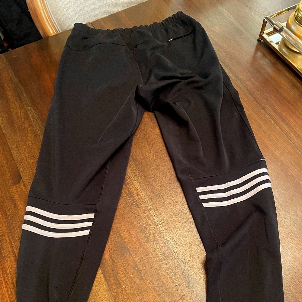 ADIDAS- climalite joggers black and white